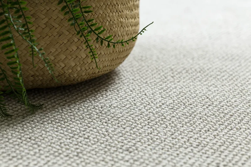 Dywan okrągły płaskotkany Casablanca Loom szary - runo