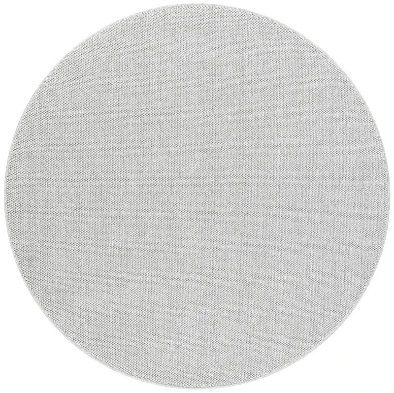 Dywan okrągły płaskotkany Casablanca Loom srebrny