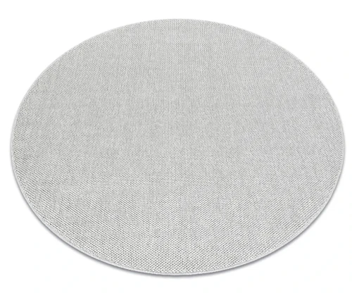 Dywan okrągły zewnętrzny Casablanca Loom srebrny - rzut ukośny