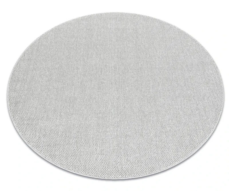 Dywan okrągły zewnętrzny Casablanca Loom srebrny - rzut ukośny