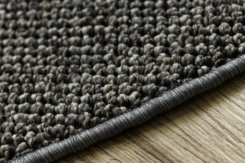 Dywan okrągły płaskotkany Casablanca Loom szary - brzeg