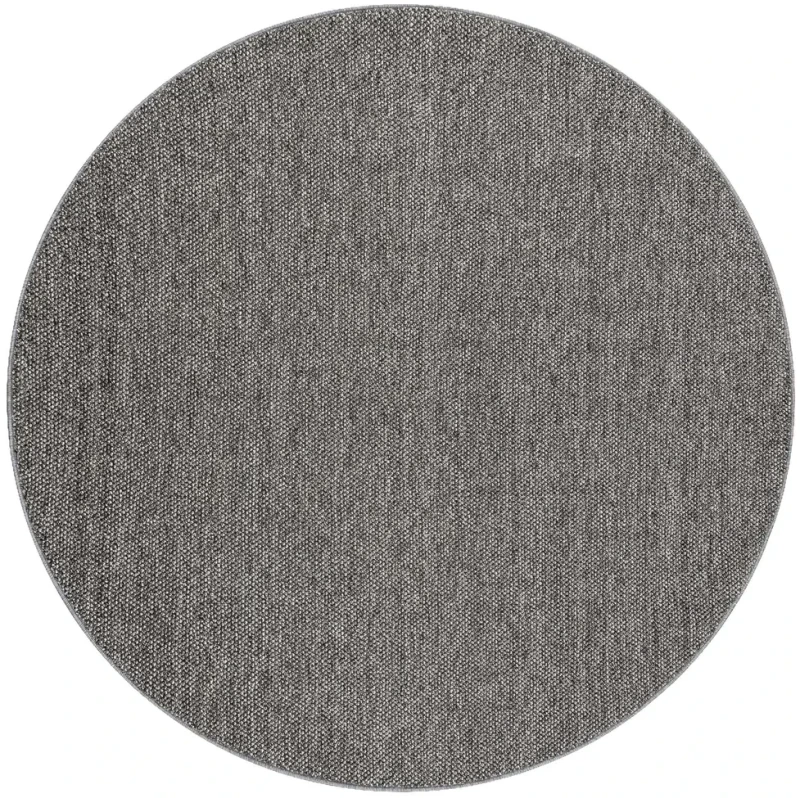 Dywan okrągły płaskotkany Casablanca Loom szary