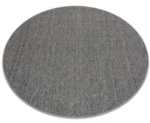 Dywan okrągły zewnętrzny Casablanca Loom szary - rzut ukośny