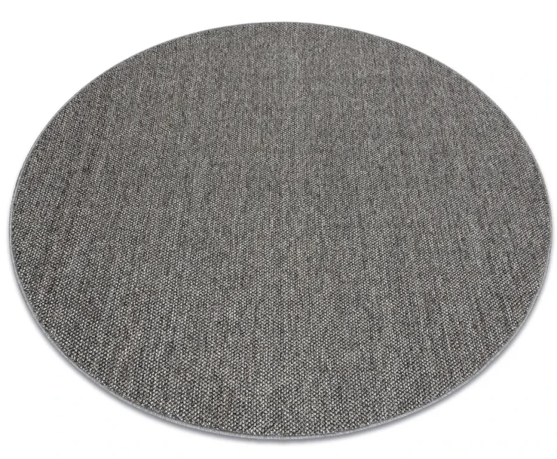 Dywan okrągły zewnętrzny Casablanca Loom szary - rzut ukośny