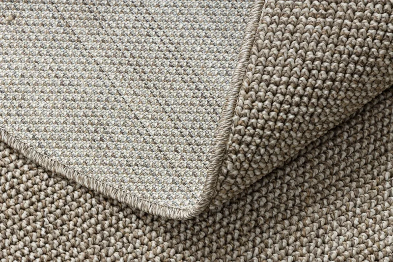 Dywan okrągły płaskotkany Casablanca Loom brąz - spód