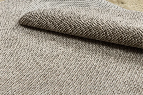 Dywan okrągły płaskotkany Casablanca Loom brąz - wzór