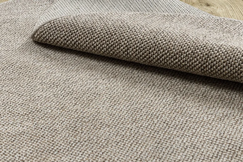 Dywan okrągły płaskotkany Casablanca Loom brąz - wzór