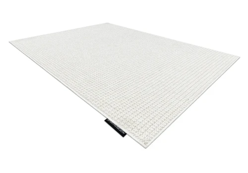 Dywan płaskotkany Casablanca Loop biały - rzut z boku