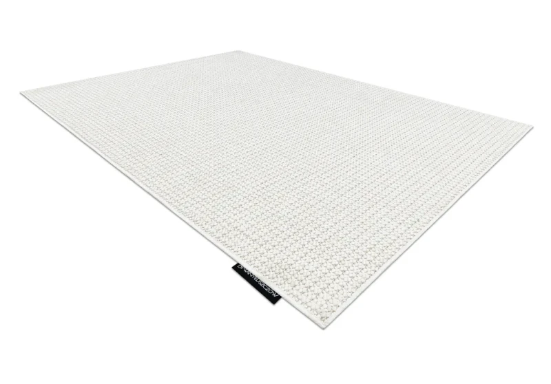 Dywan płaskotkany Casablanca Loop biały - rzut z boku