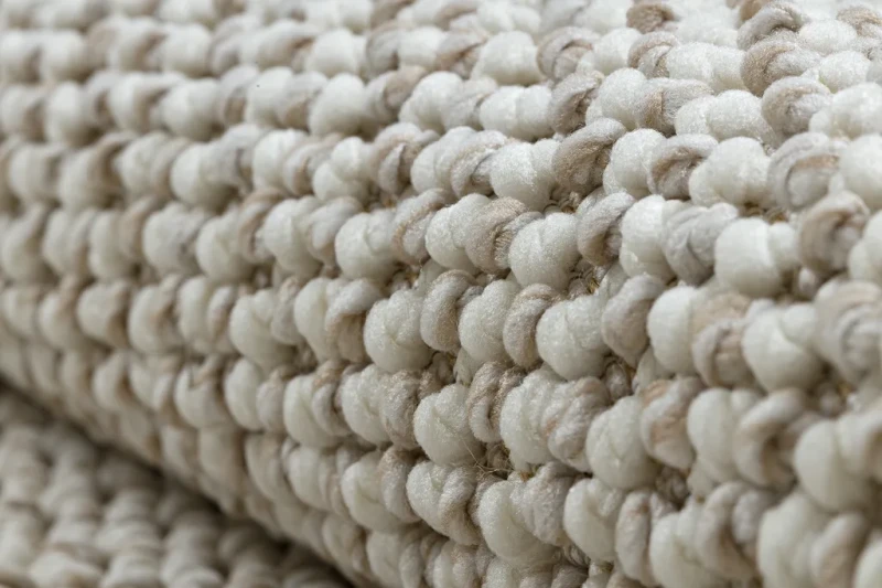 Dywan nowoczesny Casablanca Loop biało-beżowy - splot