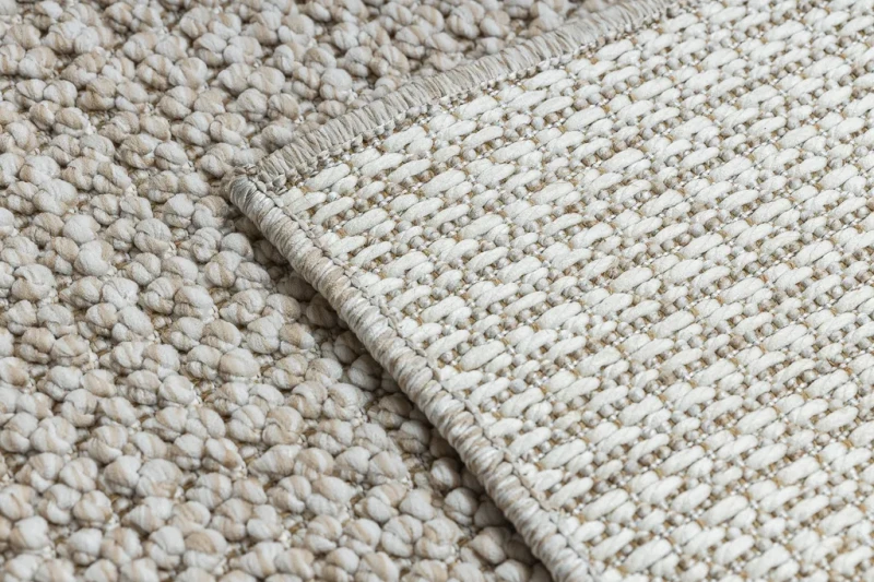 Dywan płaskotkany Casablanca Loop beżowy - spód