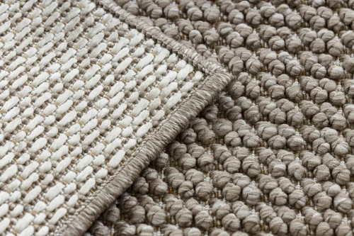 Dywan nowoczesny Casablanca Loop brązowy - spód