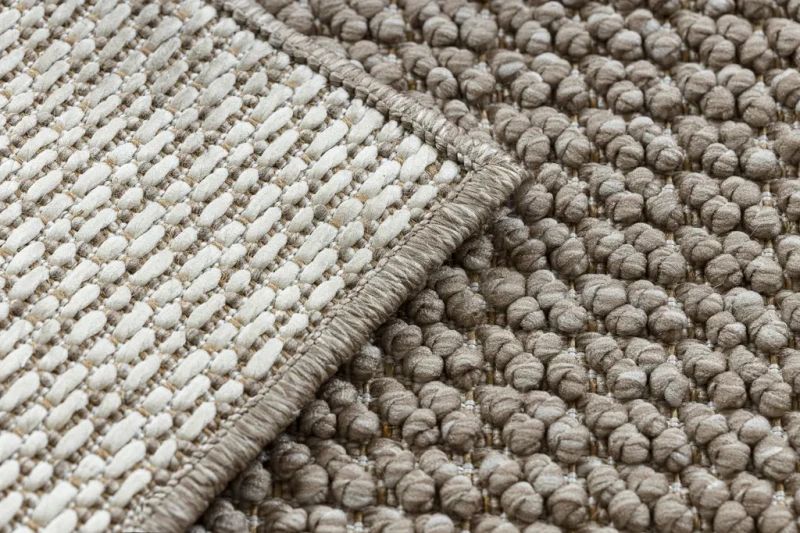 Dywan nowoczesny Casablanca Loop brązowy - spód