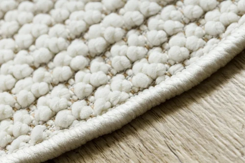 Dywan okrągły nowoczesny Casablanca Loop biały - brzeg