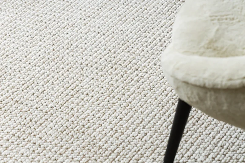 Dywan okrągły płaskotkany Casablanca Loop biało-beżowy - runo