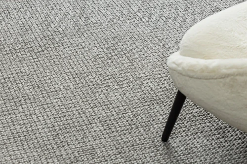 Dywan okrągły płaskotkany Casablanca Loop jasny szary - runo