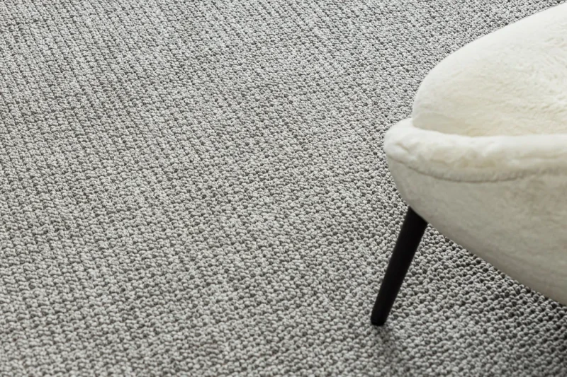 Dywan okrągły płaskotkany Casablanca Loop jasny szary - runo