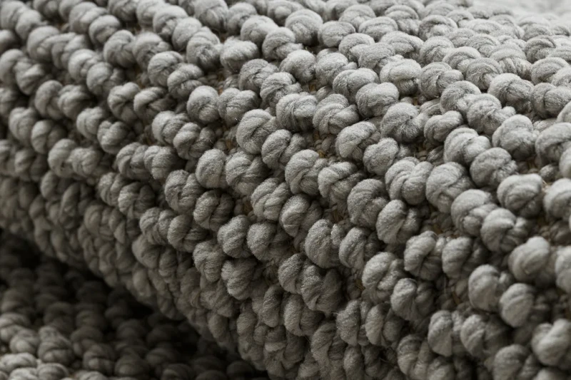 Dywan okrągły płaskotkany Casablanca Loop jasny szary - splot