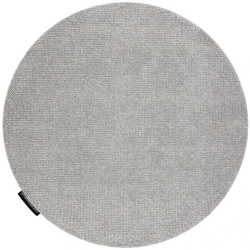 Dywan okrągły płaskotkany Casablanca Loop jasny szary