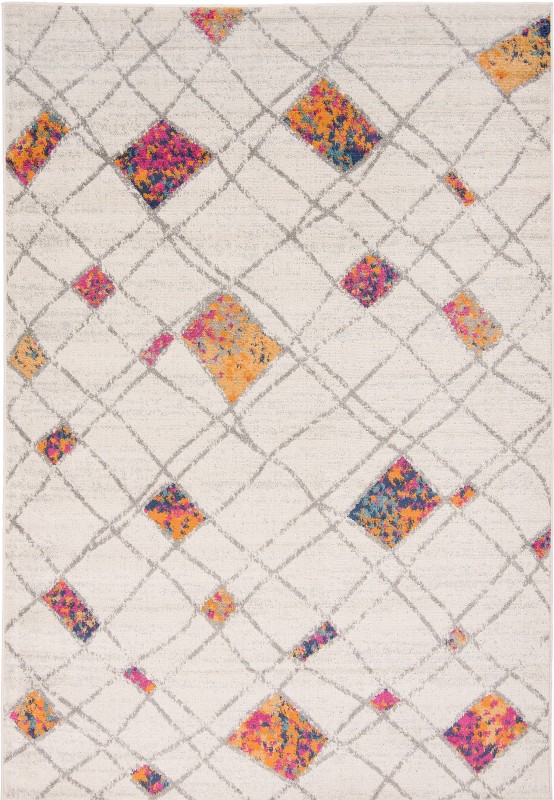 Dywan nowoczesny Denver Faa A892A white/orange