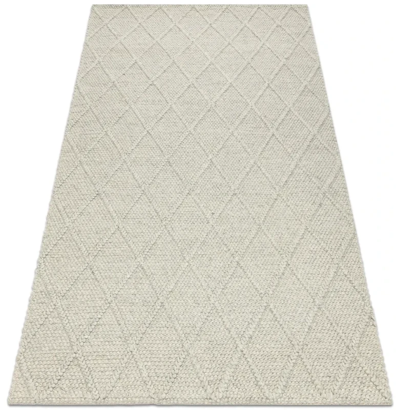 Dywan wełniany Tahar 99001C beż - rzut ukośny