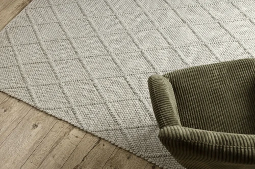 Dywan wełniany nowoczesny Tahar 99001C beż - wzór