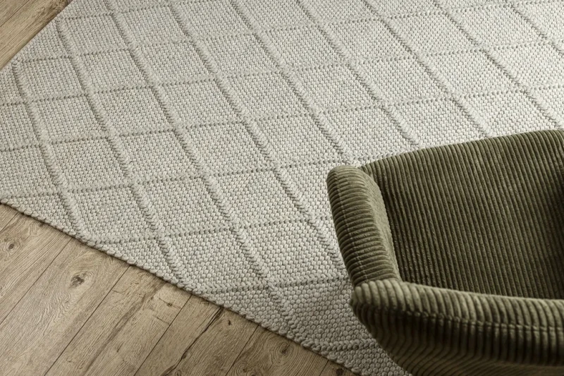 Dywan wełniany nowoczesny Tahar 99001C beż - wzór