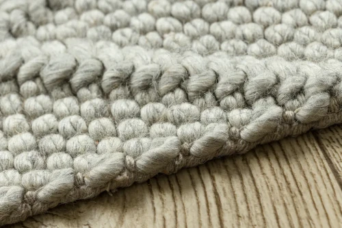 Dywan wełniany płaskotkany nowoczesny Tahar 99001C beż - brzeg