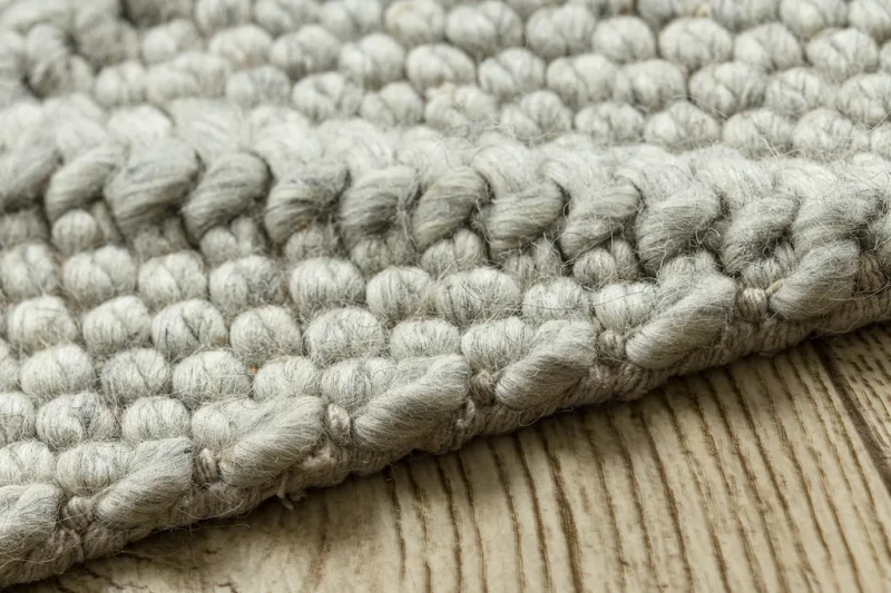 Dywan wełniany płaskotkany nowoczesny Tahar 99001C beż - brzeg