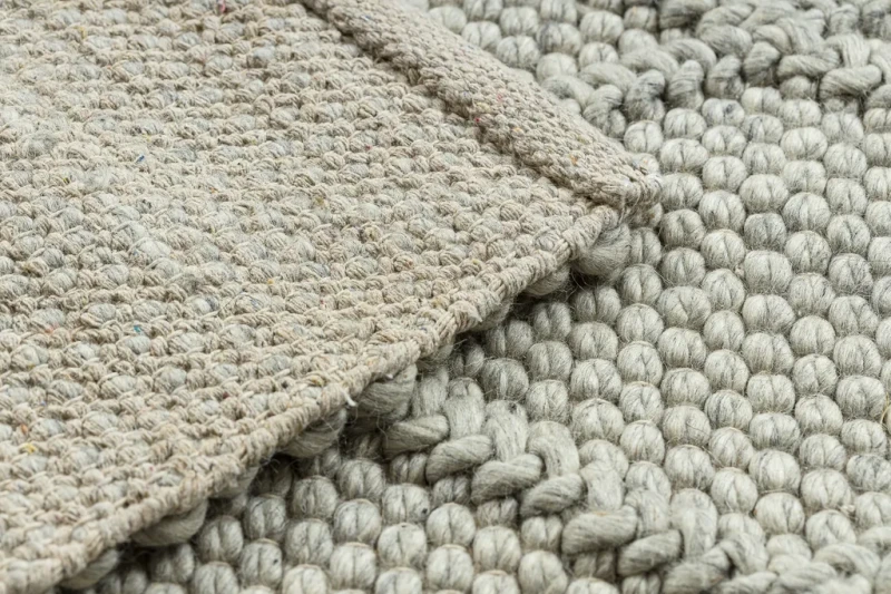 Dywan wełniany płaskotkany nowoczesny Tahar 99001C beż - spód