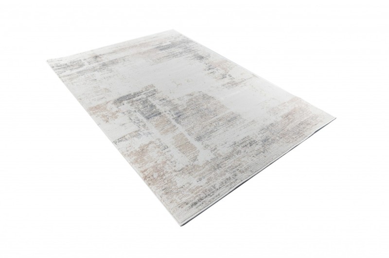 Dywan nowoczesny Pearl HbvR K89A shrnik cream  rzut z boku