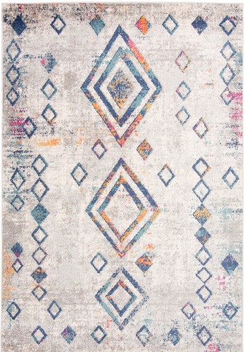 Dywan etno Denver Faa G025A white/dark blue