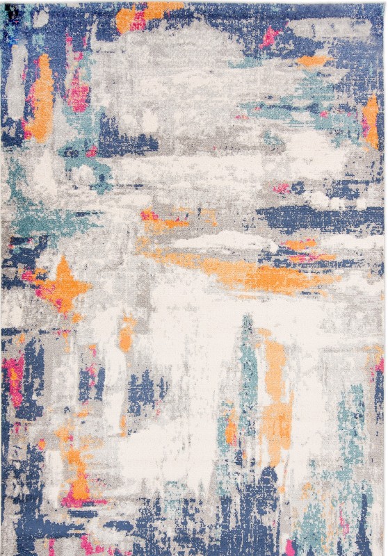 Dywan nowoczesny Denver Faa G039A white/dark blue