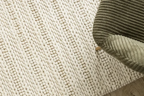 Dywan wełniany pasy Tahar 99002B krem - wzór