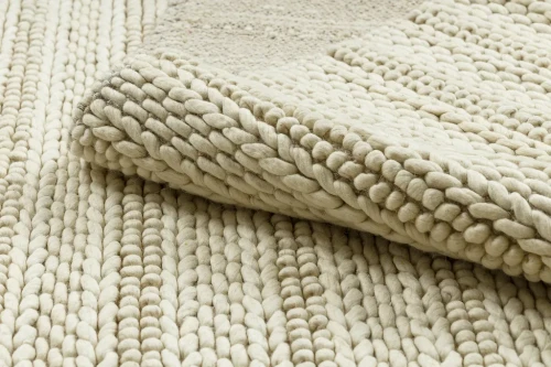 Dywan wełniany nowoczesny Tahar 99002B krem - runo