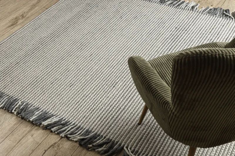 Dywan wełniany Tahar 99003F kremowo-szary - wzór