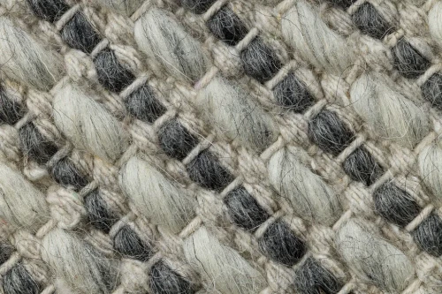 Dywan wełniany płaskotkany Tahar 99003F kremowo-szary - splot