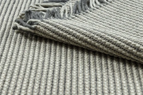 Dywan wełniany Tahar 99003F kremowo-szary - runo