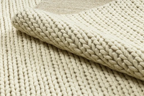 Dywan wełniany płaskotkany Tahar 99004B krem - runo