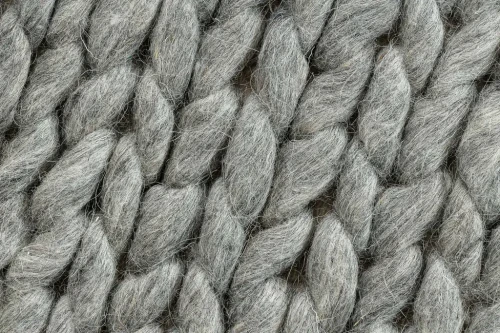 Dywan wełniany płaskotkany Tahar 99004G szary - splot