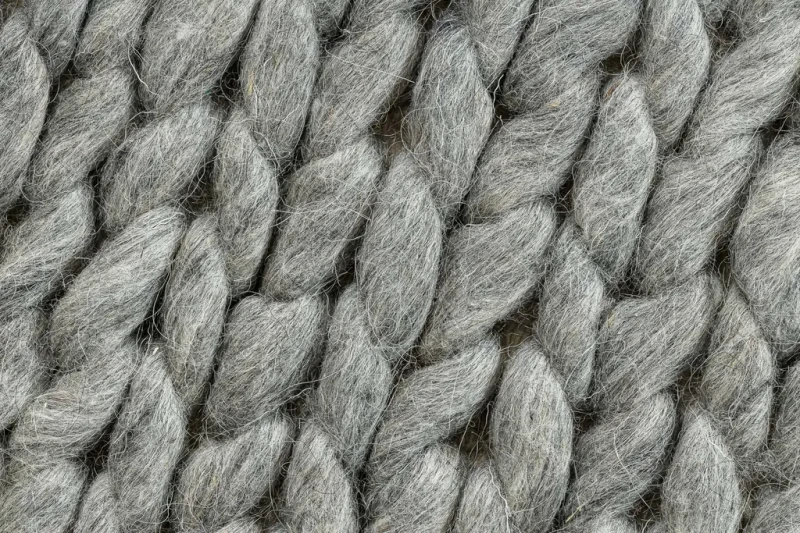 Dywan wełniany płaskotkany Tahar 99004G szary - splot