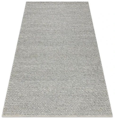 Dywan wełniany nowoczesny Tahar 99004G szary - rzut ukośny