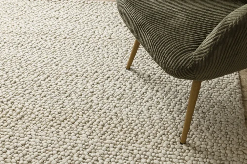 Dywan wełniany nowoczesny Tahar 99005B kremowo-szary - wzór