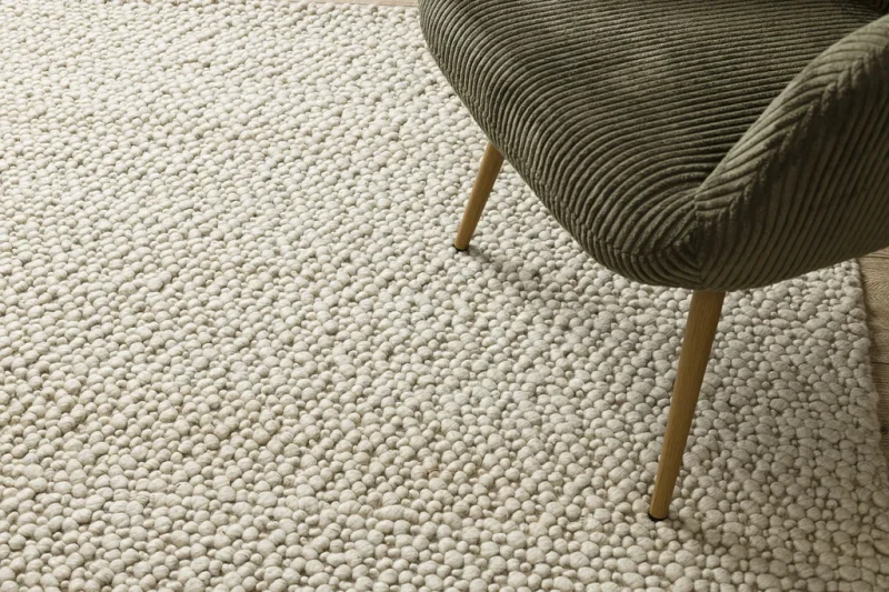 Dywan wełniany nowoczesny Tahar 99005B kremowo-szary - wzór