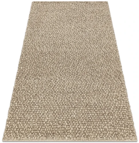 Dywan wełniany Tahar 99005C beżowy - rzut ukośny