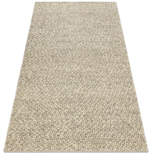 Dywan wełniany nowoczesny Tahar 99005G szaro-beżowy - rzut ukośny