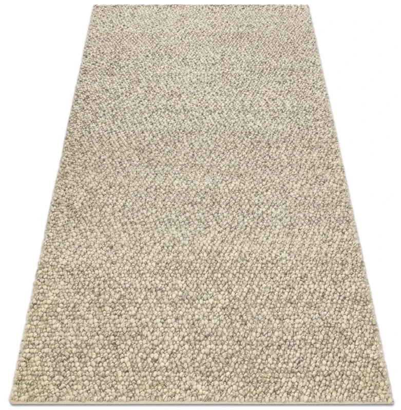 Dywan wełniany nowoczesny Tahar 99005G szaro-beżowy - rzut ukośny