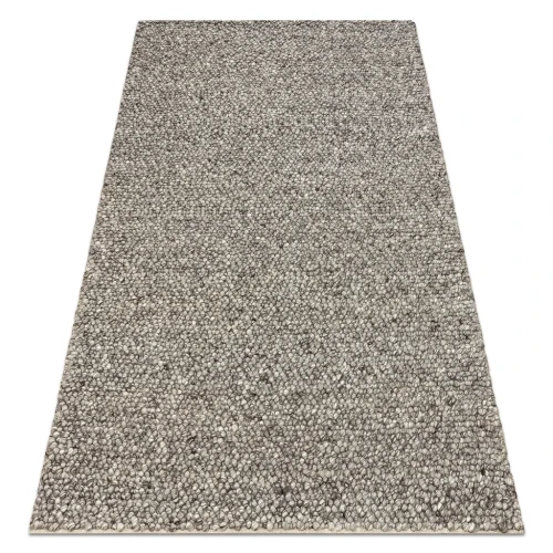 Dywan wełniany Tahar 99005 antracyt - rzut ukośny