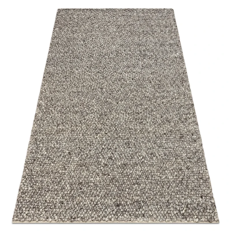 Dywan wełniany Tahar 99005 antracyt - rzut ukośny