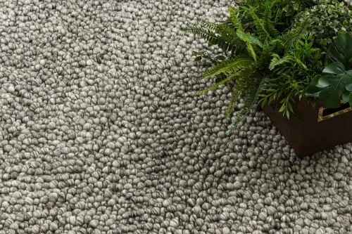 Dywan wełniany nowoczesny Tahar 99005 antracyt - wzór